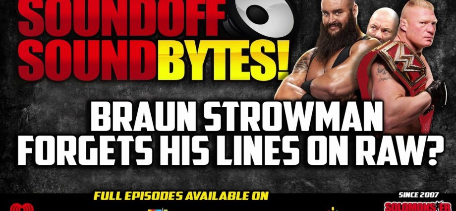 Braun Strowman FORGETS HIS LINES On Monday Night Raw?