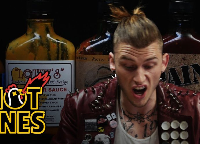 Machine Gun Kelly Talks Diddy, Hangovers, & Amber Rose While Eating Spicy Wings | Hot Ones