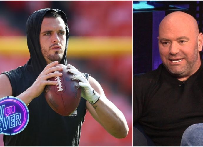 Dana White gets Derek Carr’s beef with Stephen A. Smith, talks spectacle of fighting