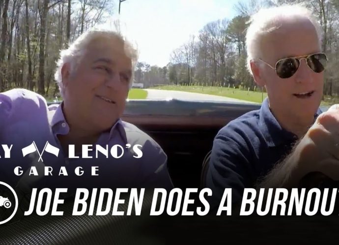 Joe Biden Does a Burnout In His Corvette Stingray - Jay Leno’s Garage