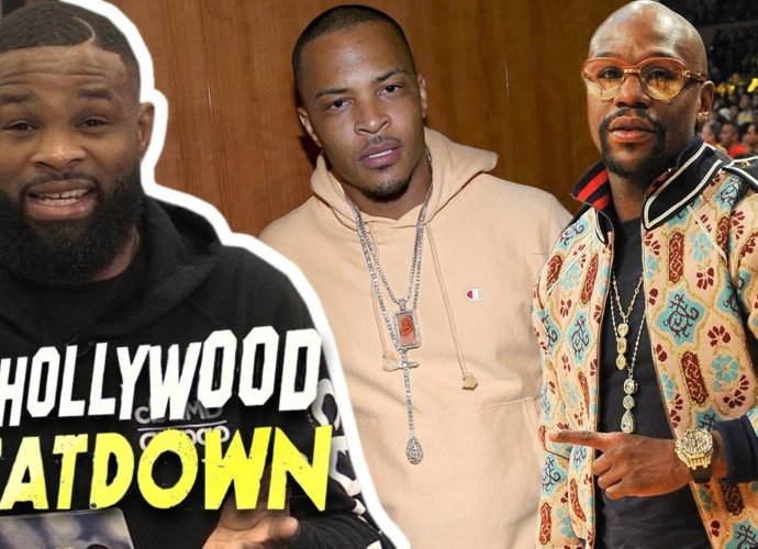 Tyron Woodley Says T.I.'s Floyd Diss Track Is Weak | The Hollywood Beatdown